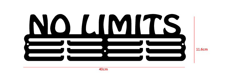 Segoi NO LIMITS Medal Hanger (Metal) - very strong and beautiful display of medals