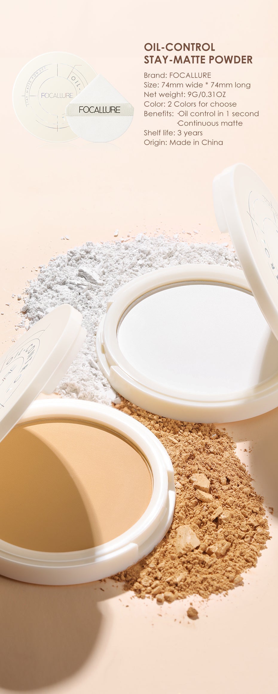 Focallure FA236 Oil Control Stay-matte Powder