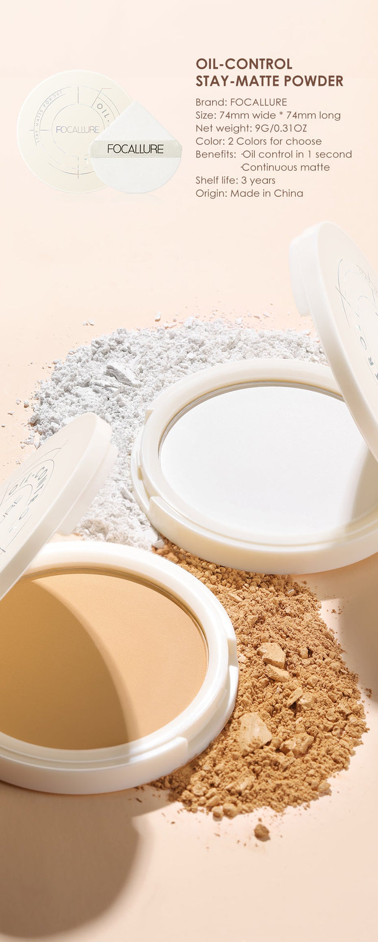 Focallure FA236 Oil Control Stay-matte Powder