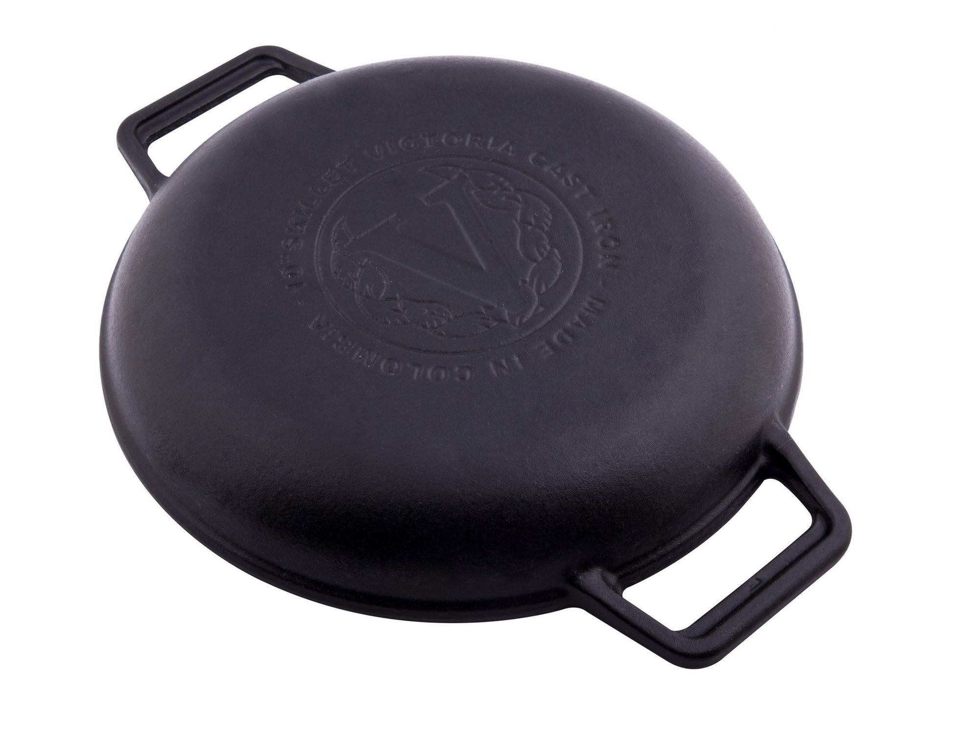 Happiness DUAL HANDLE CAST IRON FRYING PAN - 42cm x 3cm
