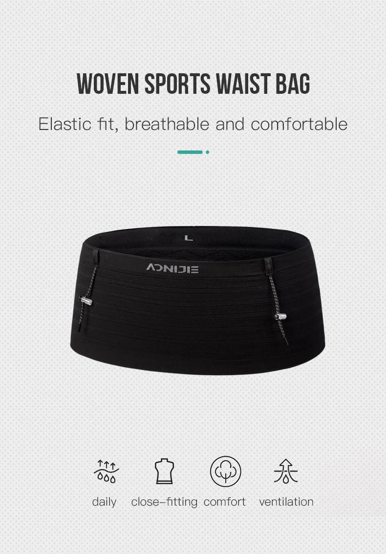 AONIJIE W8116 Outdoor Light Green Waist Belt Bag Light Weight - Large