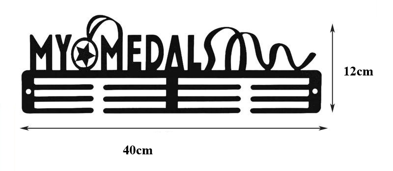 Segoi MY MEDALS Medal Hanger (Metal) - very strong and beautiful display of medals
