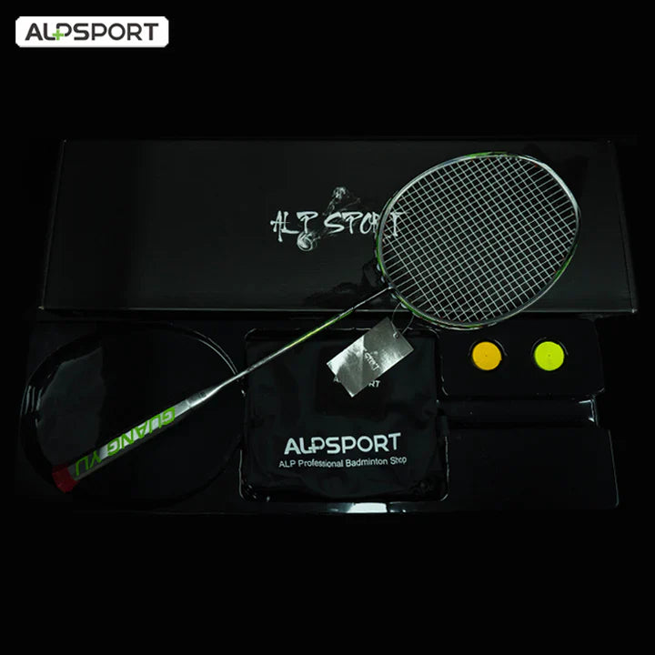 ALPSPORT TJTP 7U/G6 24-30lbs Full Carbon Fiber Badminton Racket