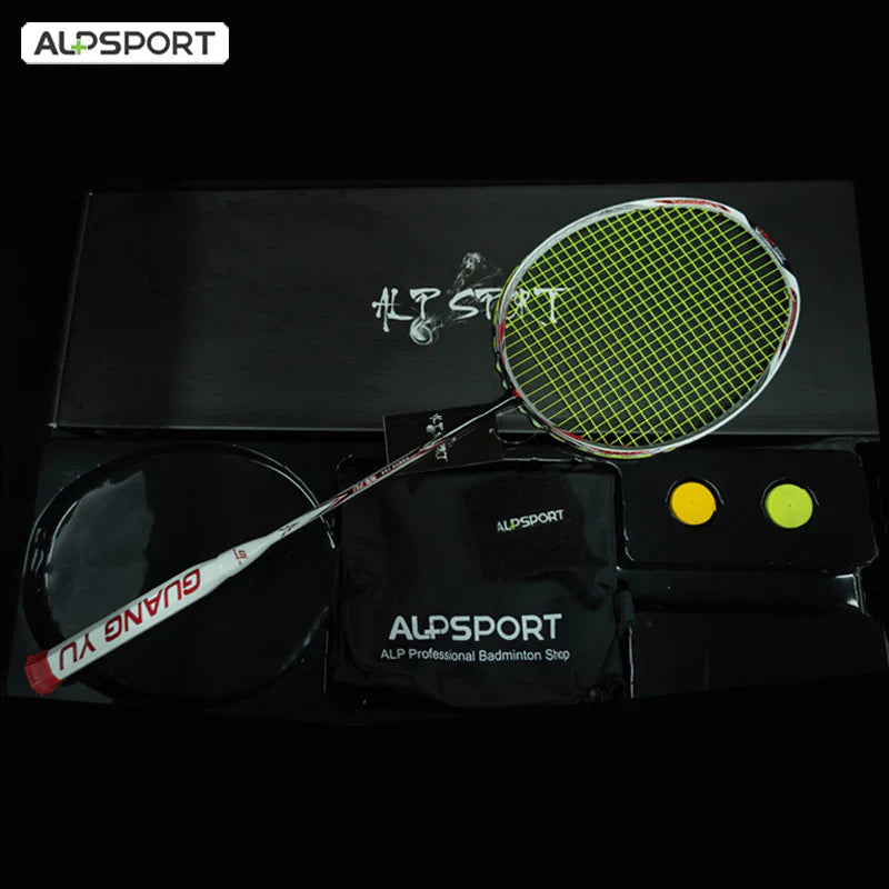 ALPSPORT TJTP 7U/G6 24-30lbs Full Carbon Fiber Badminton Racket