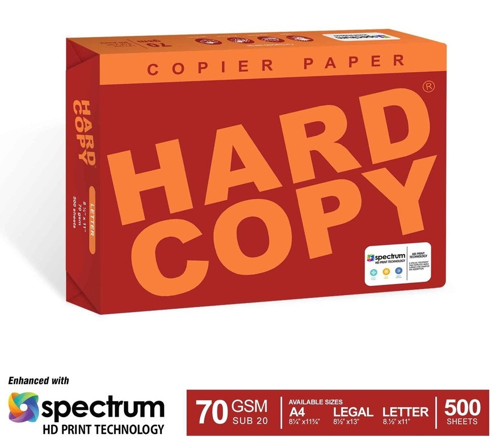 SOLD PER BOX HARD COPY Copier Paper SUB 20 70gsm