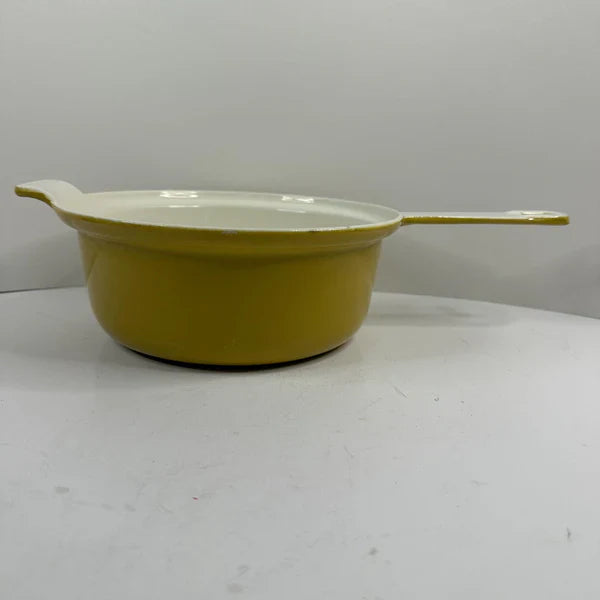 Happiness YELLOW ENAMEL CAST IRON SAUTE/SAUCE PAN