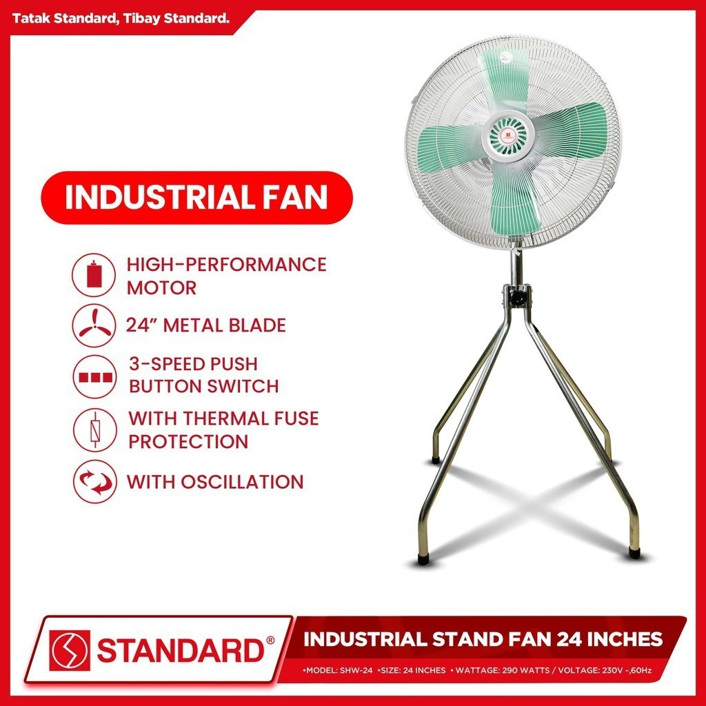 STANDARD INDUSTRIAL FAN 24″ - Metal Blade