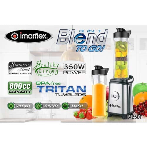 IMARFLEX 3in1 Blend-to-Go Blender IB-250P