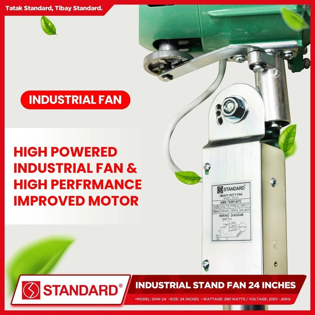 STANDARD INDUSTRIAL FAN 24″ - Metal Blade
