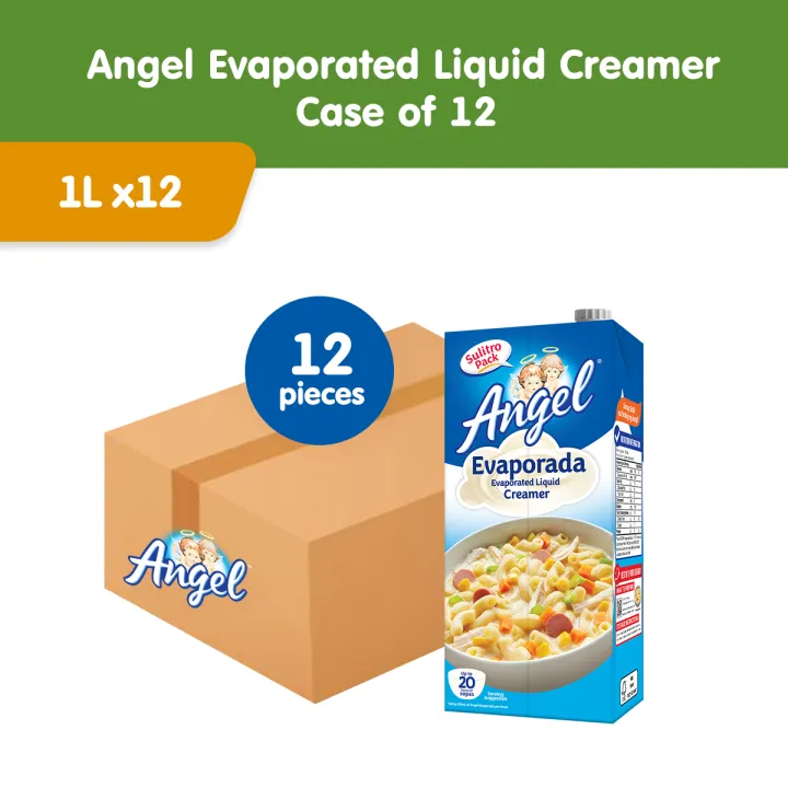 Angel EVAPORATED LIQUID CREAMER 1 Liter - (Case of 12)