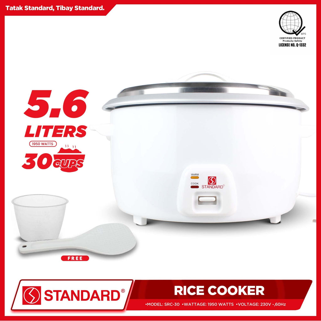 Capacity Rice Cooker Logo STANDARD Large Capacity Commercial RICE COOKER (1950W) 5.6L/30Cups ...