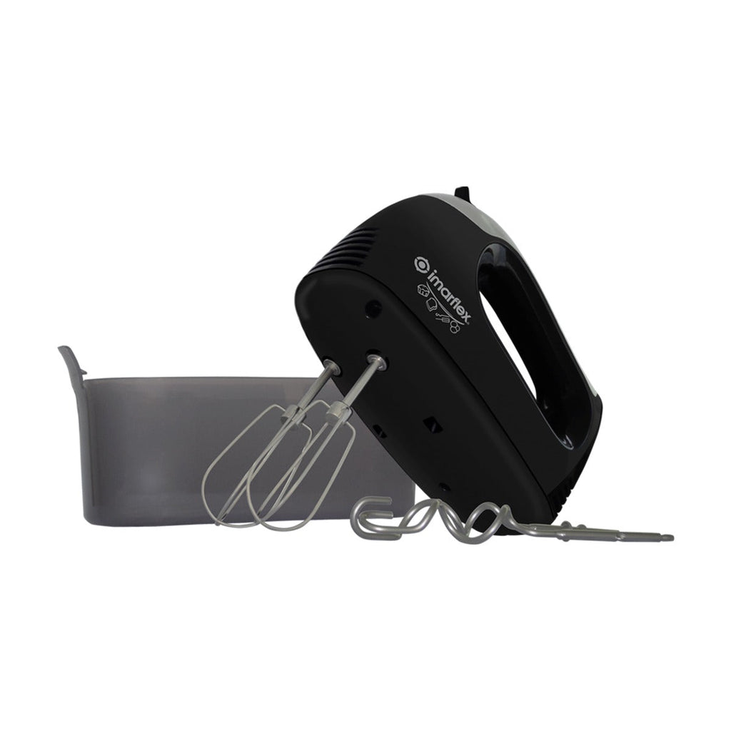 IMARFLEX Electric Hand Mixer IMX-270B with Built-in Accessory Box (5 SPEEDS) - BLACK