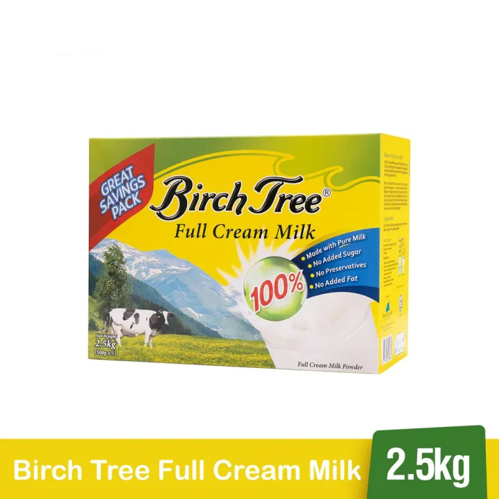 Birch Tree Full Cream Milk 2500g - Made from Pure Cow’s Milk