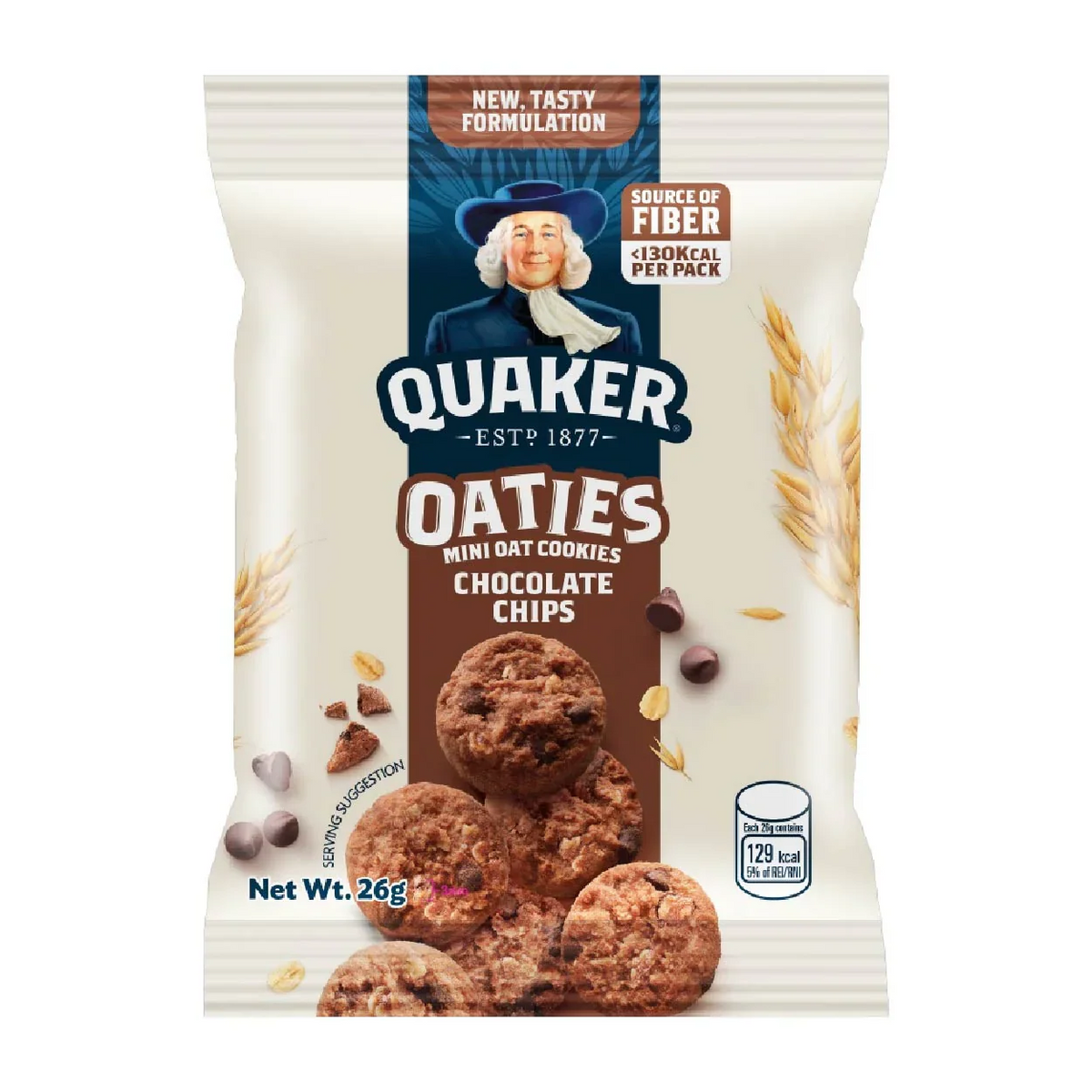 Quaker Oaties Mini Oat Cookies – Crunchy & Delicious Oatmeal Snack | Chocolate, Raisins, Apple Cinnamon & Honey Nuts