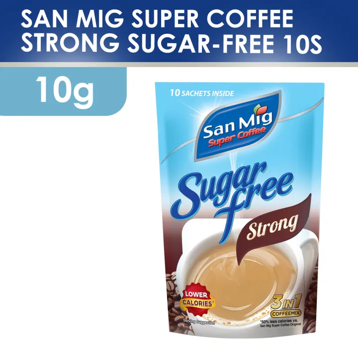 1 CASE - SAN MIG Super Coffee Strong Sugar-free Strips (10g x 10sachet) - 30packs