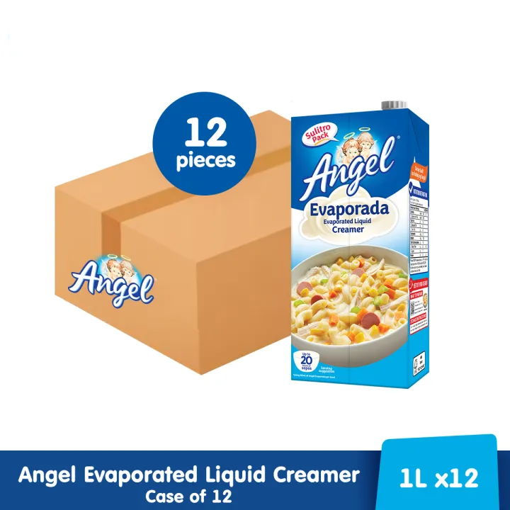 Angel EVAPORATED LIQUID CREAMER 1 Liter - (Case of 12)