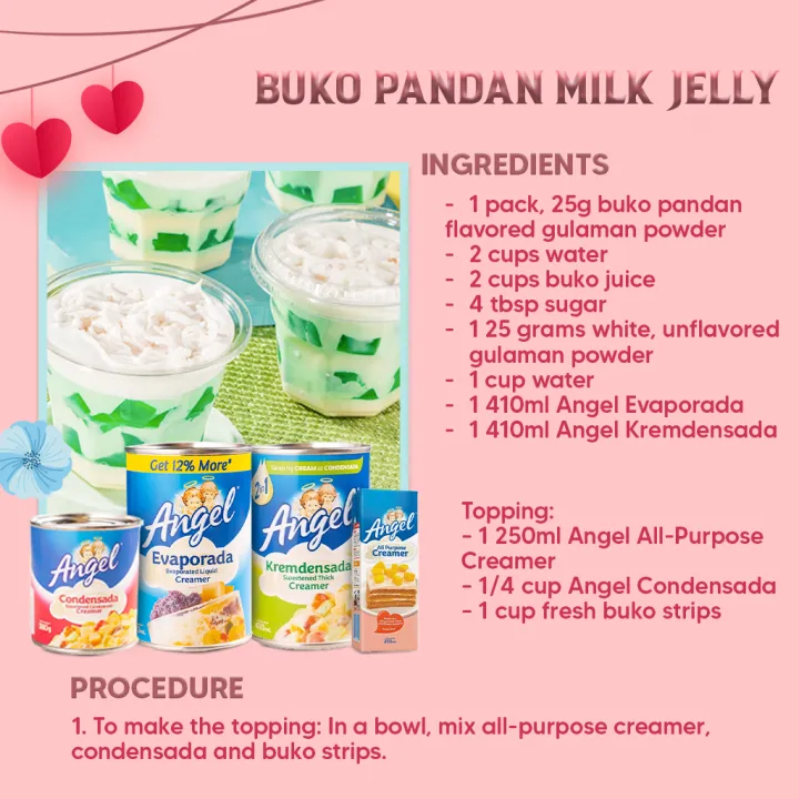 Angel KREMDENSADA 410ml - {Cream and Condensed Milk} 2-in-1 (Case of 24pcs)