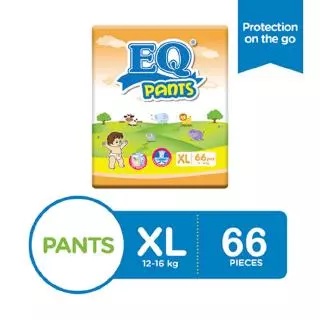 EQ Pants Mega Pack Pants Baby Diapers 66's 12-16kg - X Large