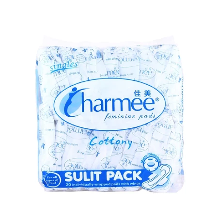 Charmee Sanitary Napkin All-Flow Sulit Pack w/ wings 20's x 12 - 1 case
