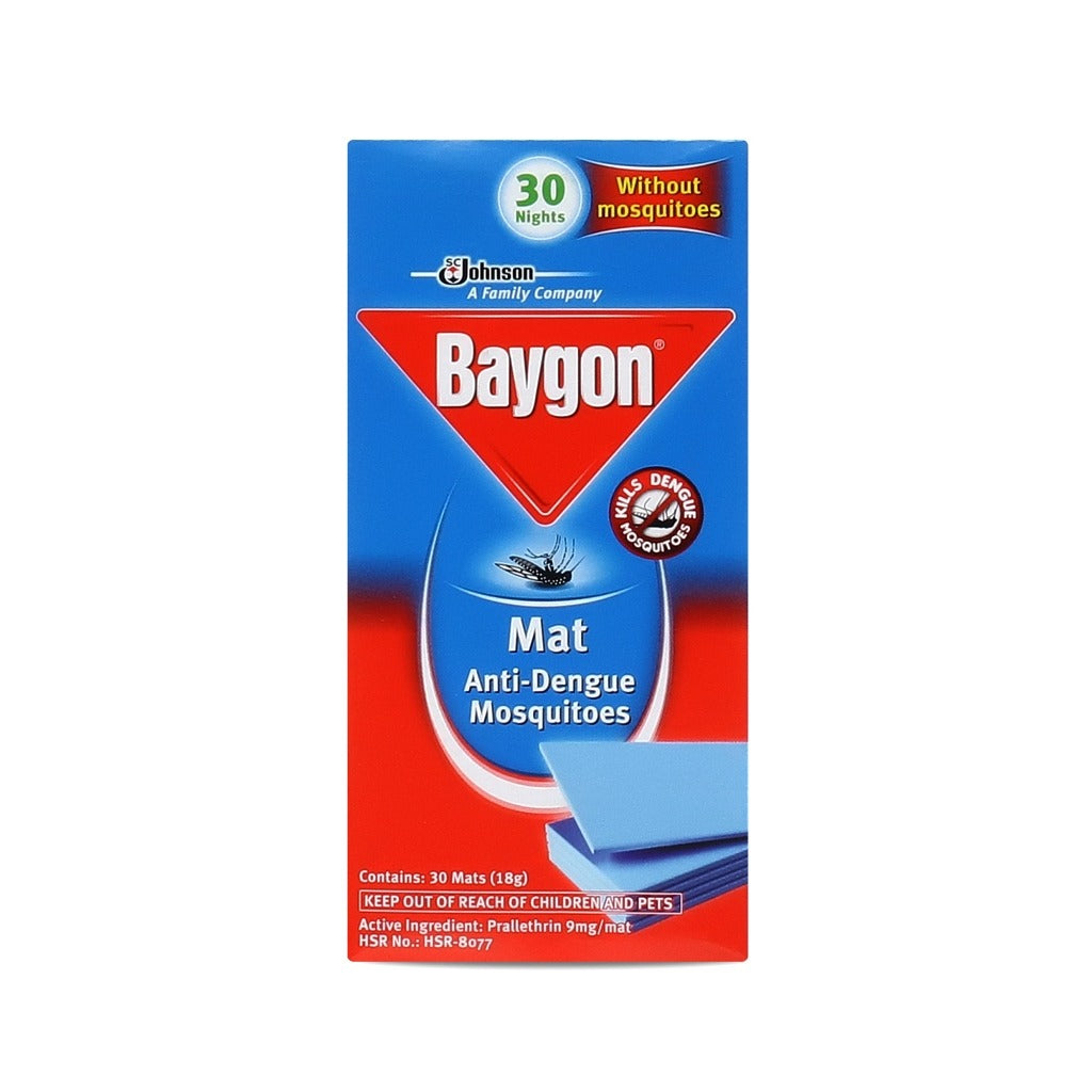 Baygon Mats Refill Anti Dengue Mosquito 30s