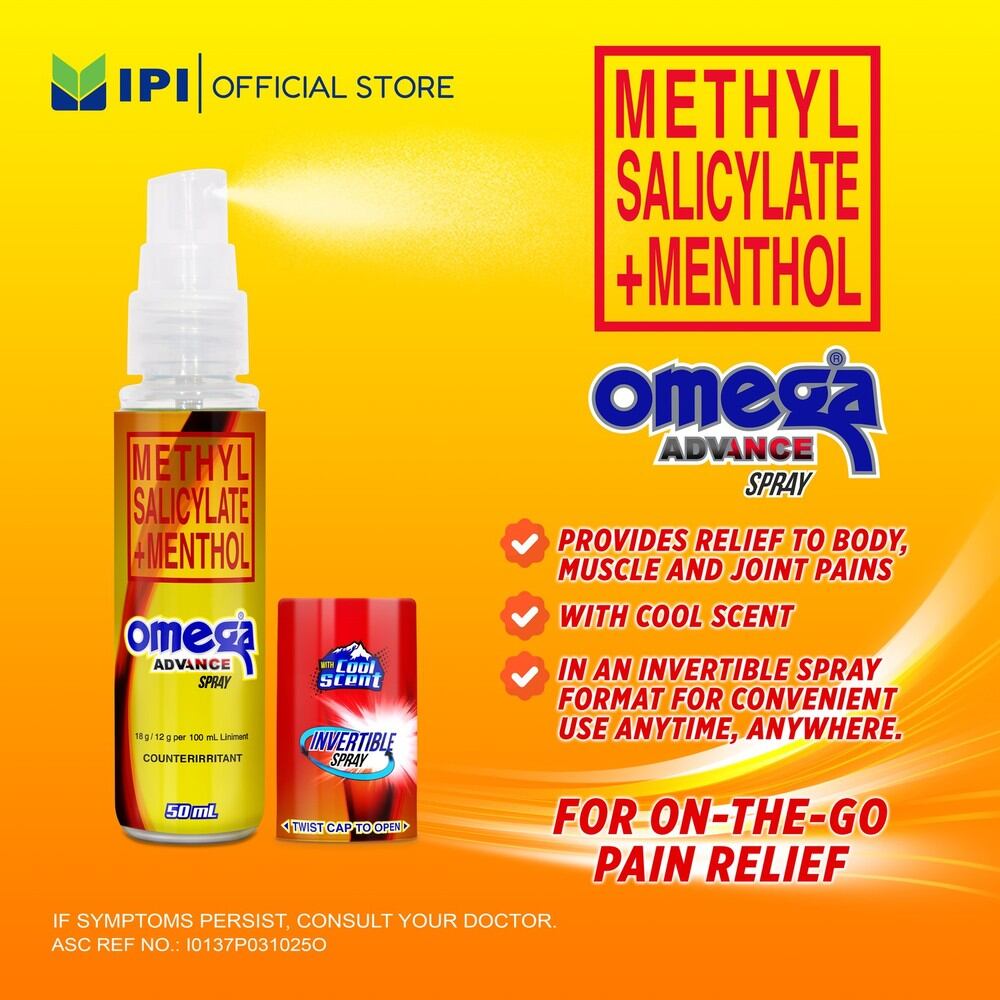 Omega Advance Spray with Cool Scent - 50ml