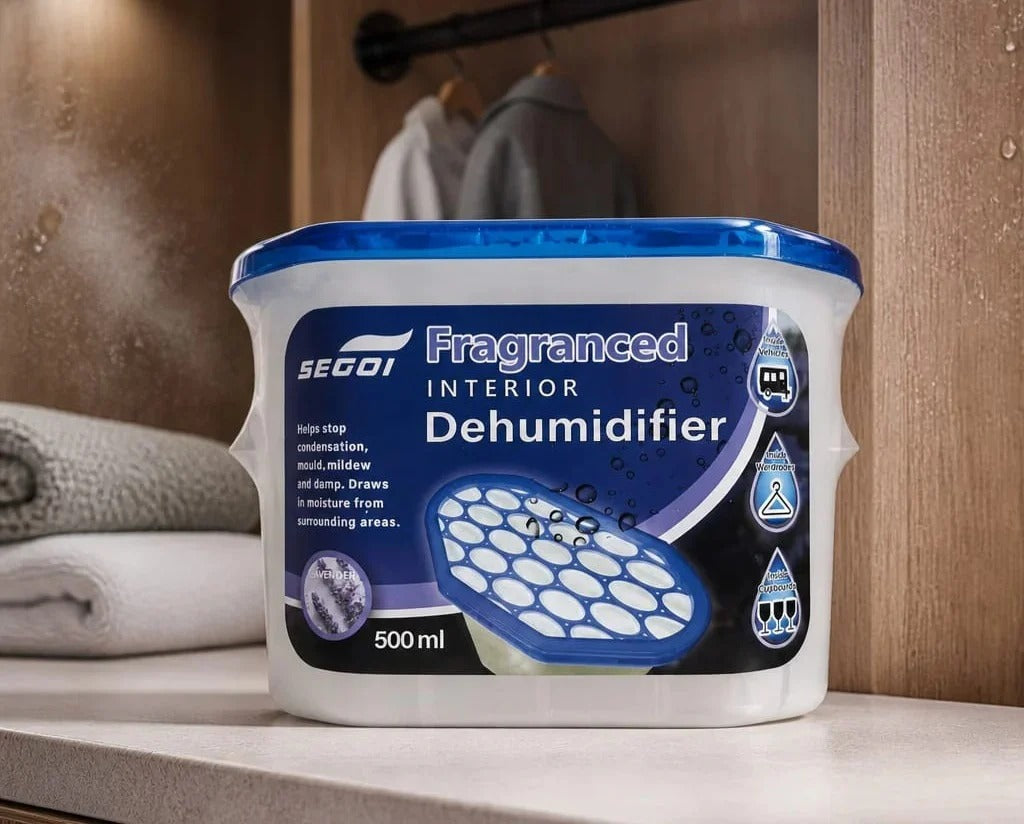 Segoi Fragranced DEHUMIDIFIER 500ml Lavender Scent - Absorbs moisture