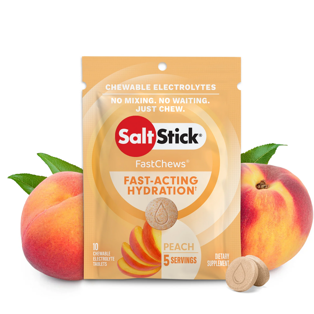 Saltstick FastChews PEACH flavor - 10 electolyte tablets in sachet