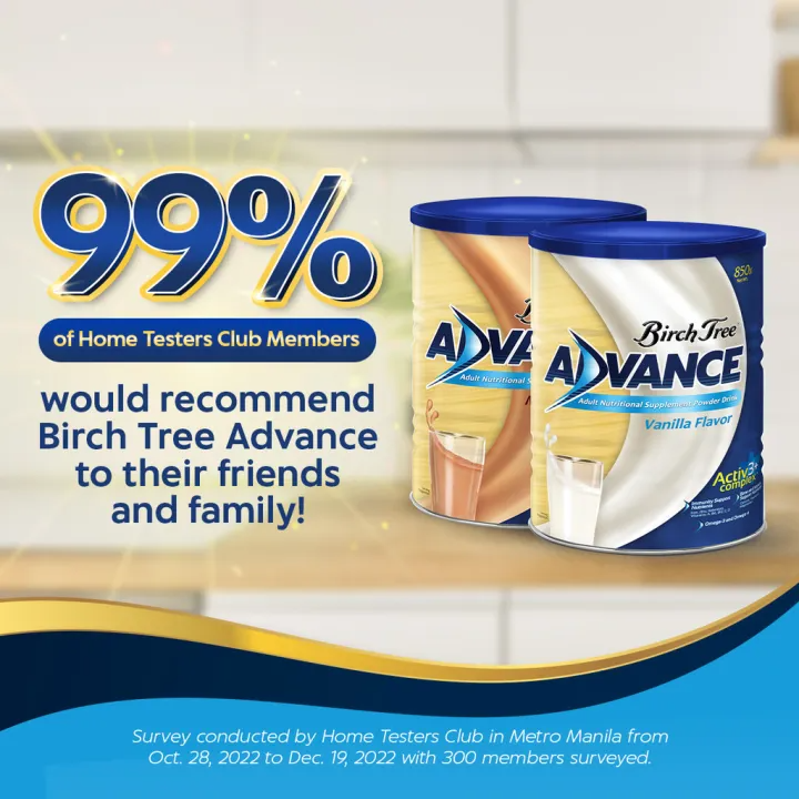 Birch Tree Advance Adult Powdered Milk (850g Mocha)