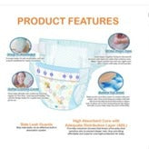 EQ Dry Mega Pack 84's Tape Baby Diaper (6-11kg above) - Medium