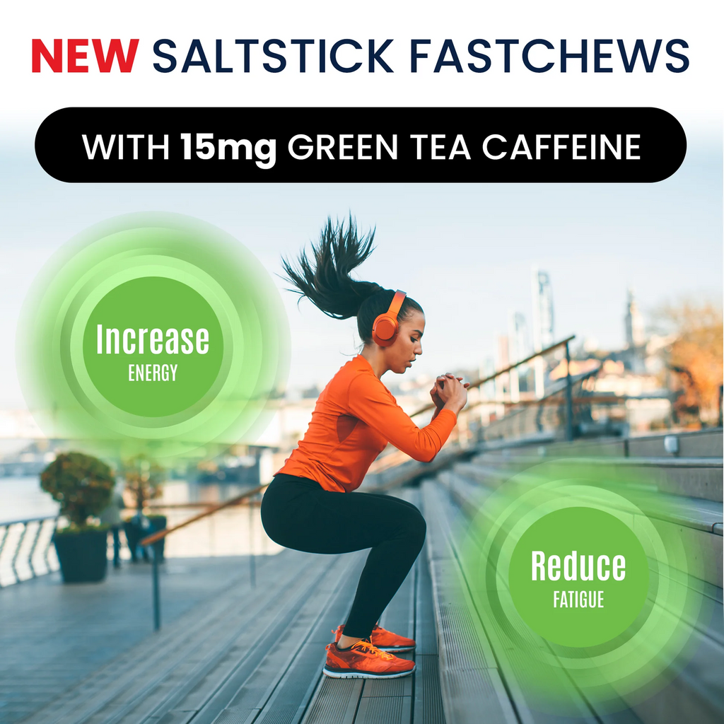 SaltStick FastChews + Caffeine 10tabs electrolyte tablets - Tropical Twist