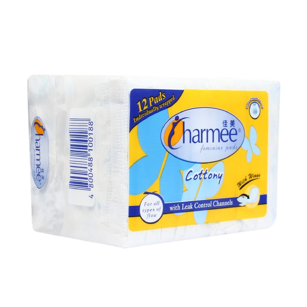 1 CASE - Charmee Cottony Sanitary Napkin for All Types of Flow w/ wings 12's (24 packs)