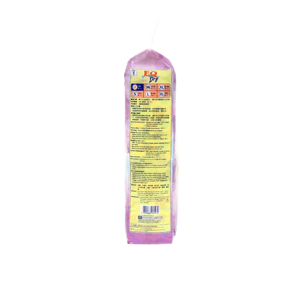 EQ Dry Econo Pack New Born 44's (up to 5kg)