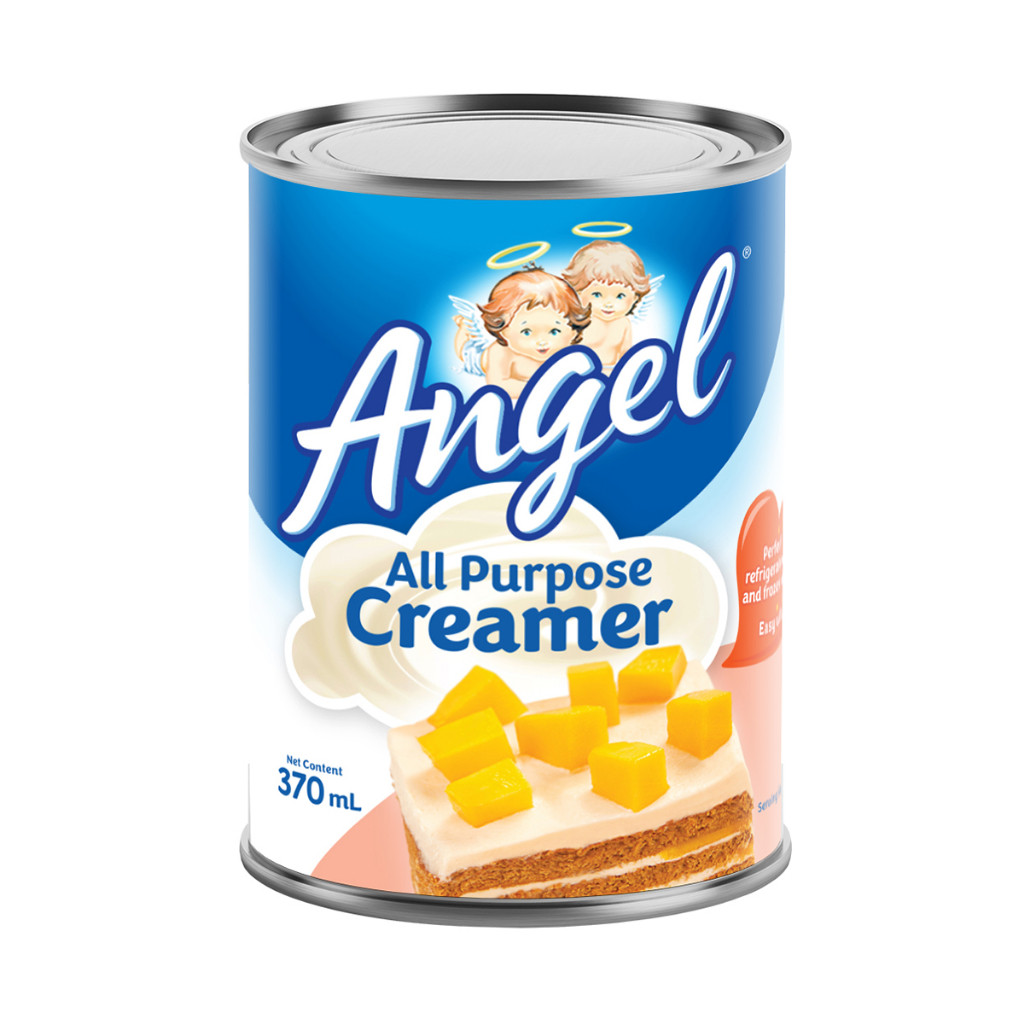 Angel ALL PURPOSE CREAMER 370ml (Case of 24pcs) - Perfect for Cakes & Frozen Desserts, Easy Whip