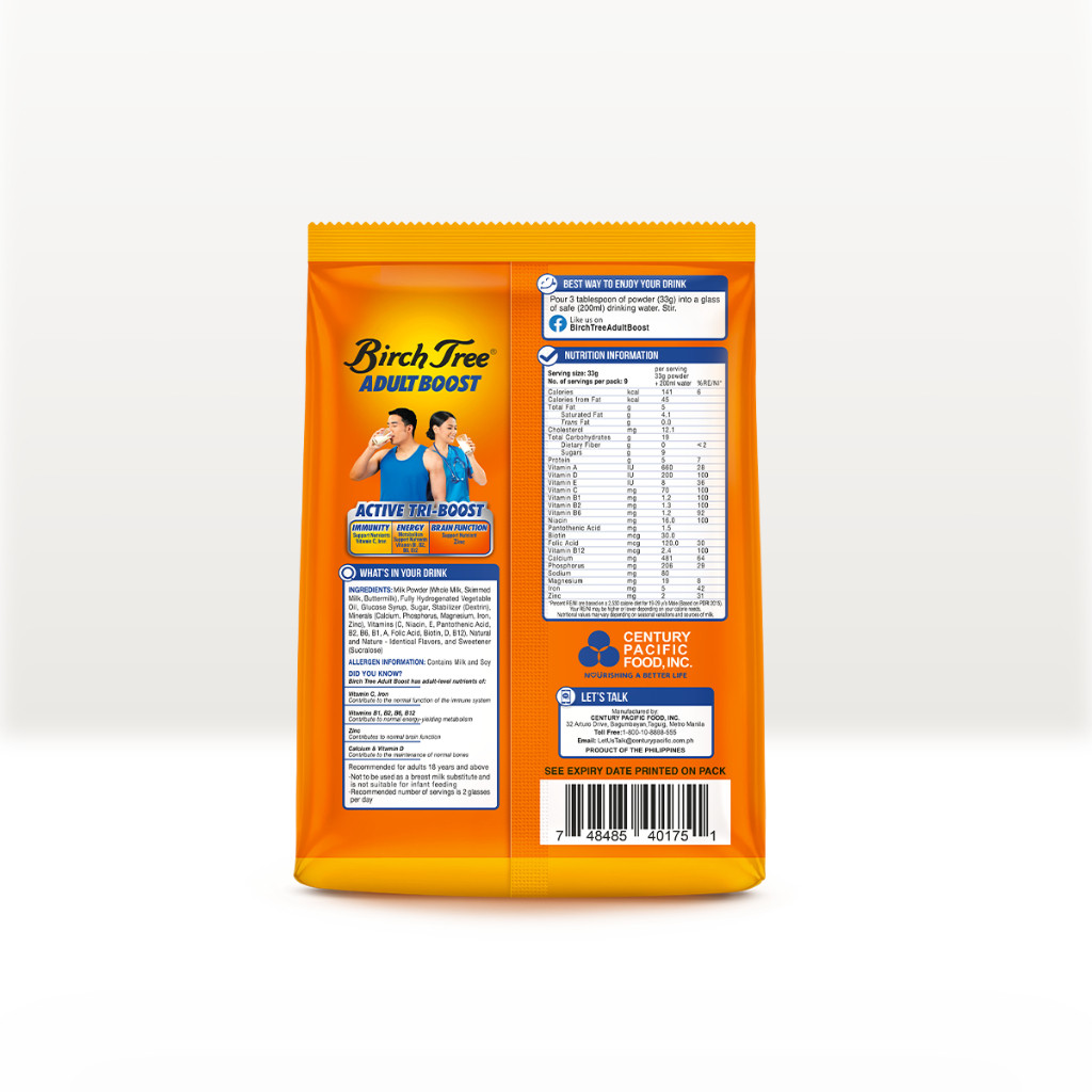 Birch Tree Fortified Adult Boost - (925g)