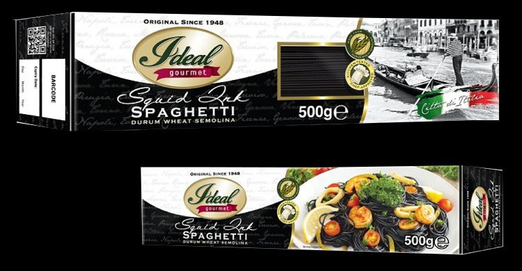 Ideal Gourmet Pasta Squid Ink Spaghetti 500g