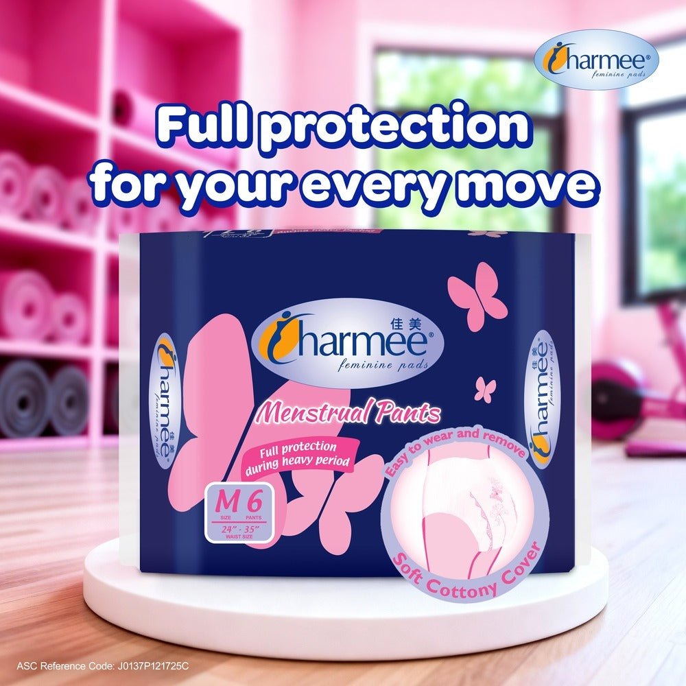 Charmee Menstrual Pants Medium - 6s x 12 packs - 1 case