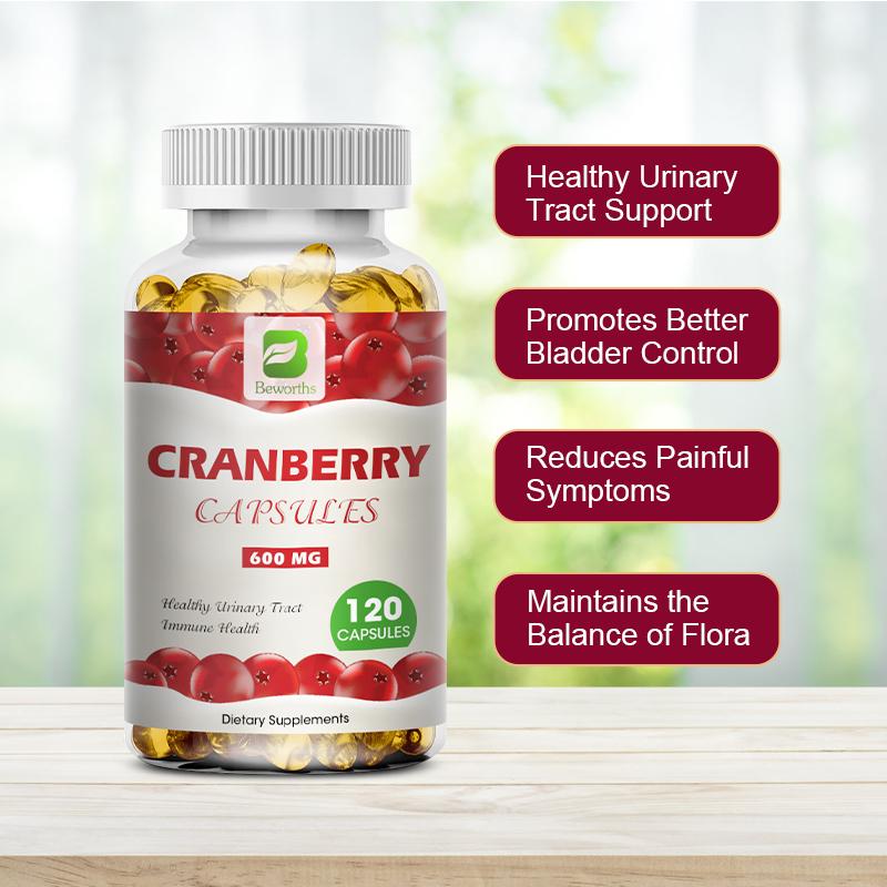 Beworths Cranberry Capsules with Rich Vitamin C - 60 pcs