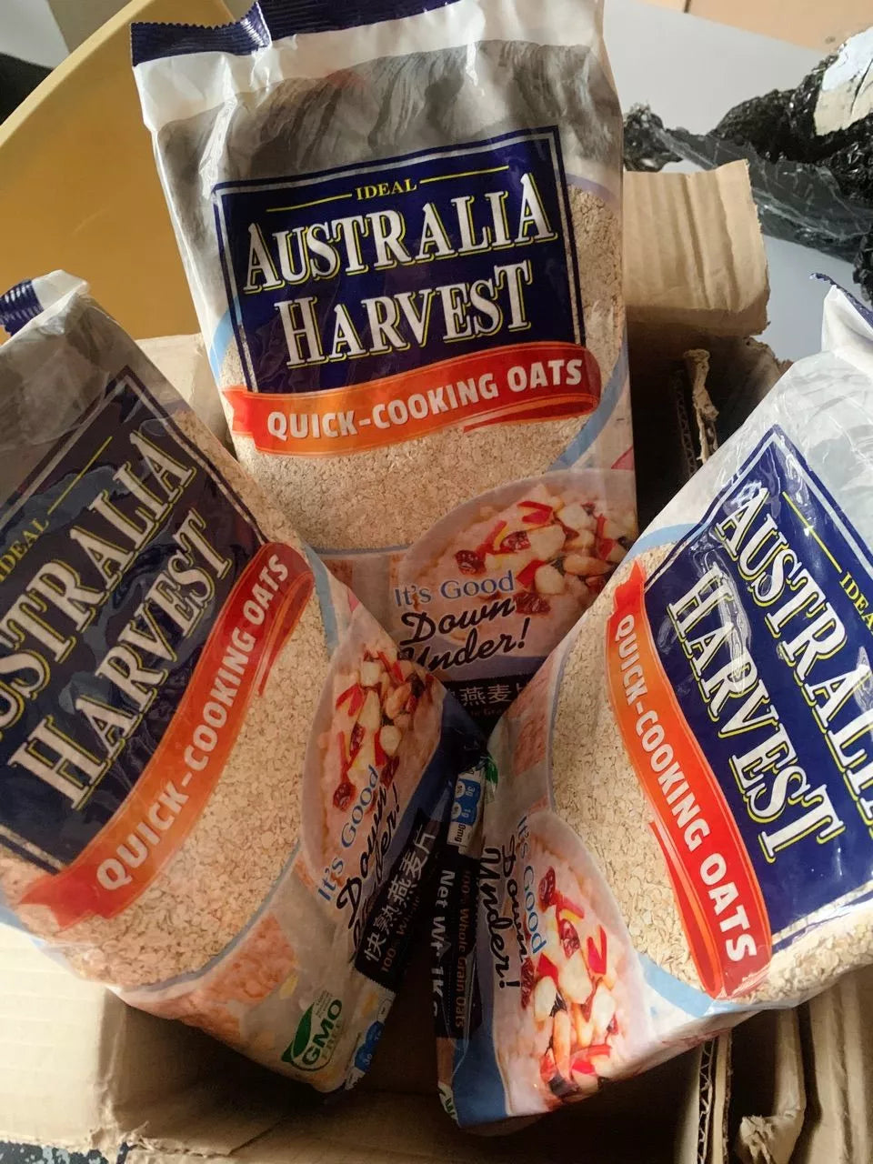 Australia Harvest Quick Cooking Oats 1kg x 15 packs - 1 case