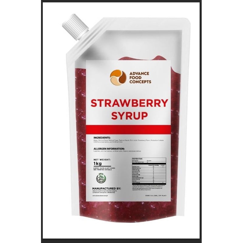 Advance Food Concept Chocolate, Caramel and Strawberry Syrup 1kg