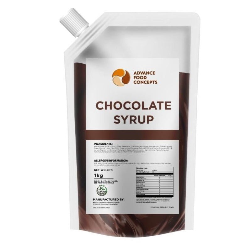 Advance Food Concept Chocolate, Caramel and Strawberry Syrup 1kg