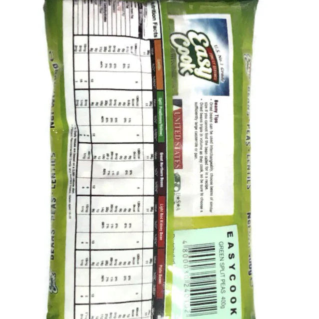 EASYCOOK GREEN SPLIT PEAS 400G