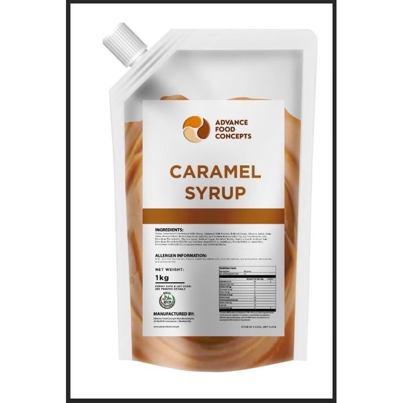 Advance Food Concept Chocolate, Caramel and Strawberry Syrup 1kg