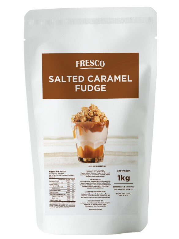 Fresco Chocolate, Caramel and Salted Caramel Fudge - 1kg