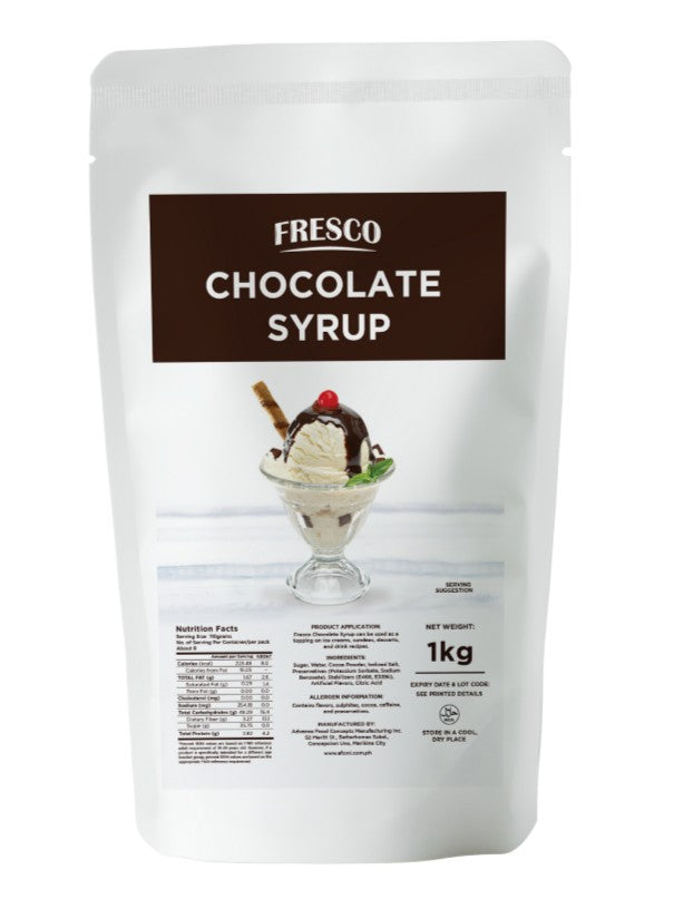 Fresco Maple, Chocolate, Caramel, Strawberry and Salted Caramel Syrup - 1kg