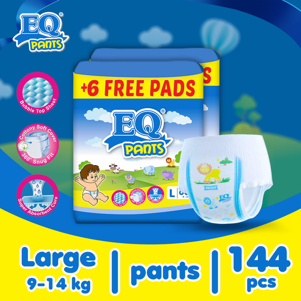 EQ Pants Mega Pack 9-14kg 66's - Large