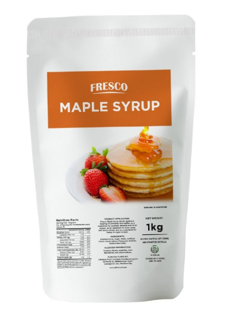 Fresco Maple, Chocolate, Caramel, Strawberry and Salted Caramel Syrup - 1kg
