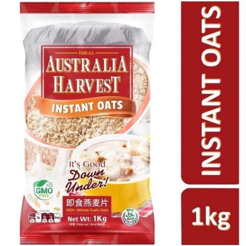 Australia Harvest Instant Oats 1kg x 15 packs - 1 case