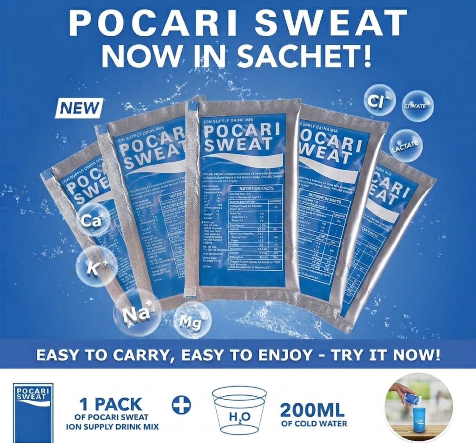 Pocari Sweat Powder (Now in Sachet) 13g x 5 pcs